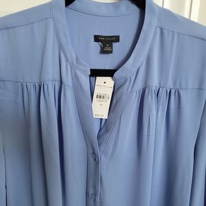 Ann Taylor Light Blue Blouse
